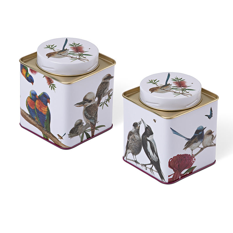 Australian Wildlife Small Tea Caddy - Birds