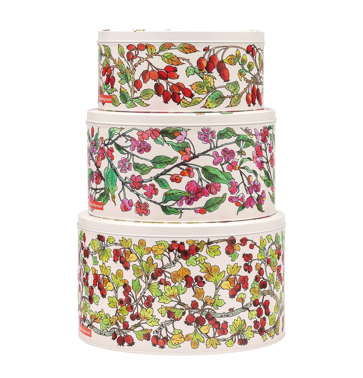 Emma Bridgewater Birds In Hedgerow Round Set Of 3 Cake Tins