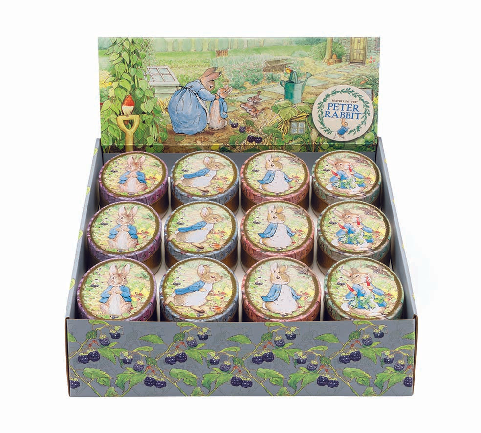 Peter Rabbit Drawn Oval Tin