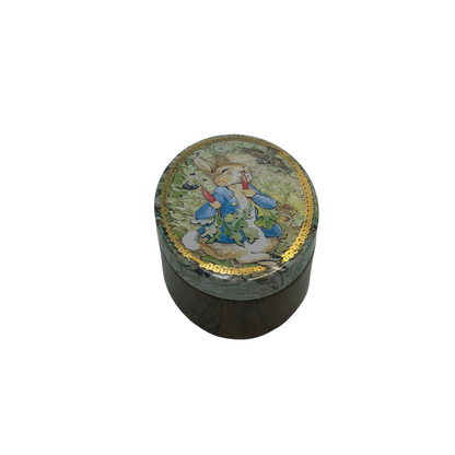 Peter Rabbit Drawn Oval Tin