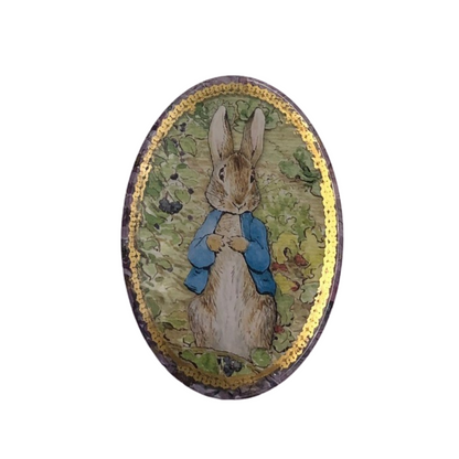 Peter Rabbit Drawn Oval Tin