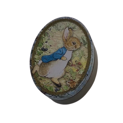 Peter Rabbit Drawn Oval Tin