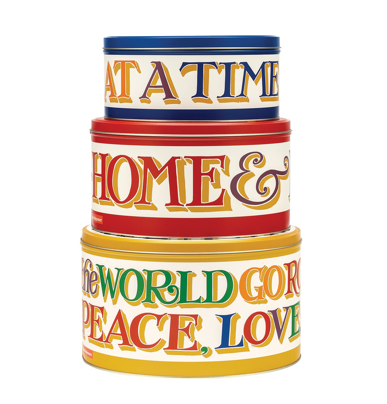 Emma Bridgewater Brighter World Set Of 3 Round Cake Tins