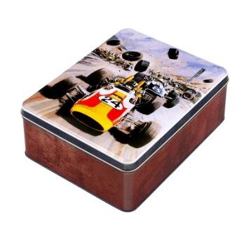 Vintage Racer Biscuit Tin