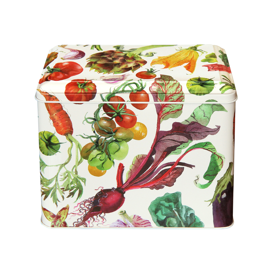 SLIGHTLY IMPERFECT - Emma Bridgewater Vegetable Garden Large Rectangle Caddy Tin