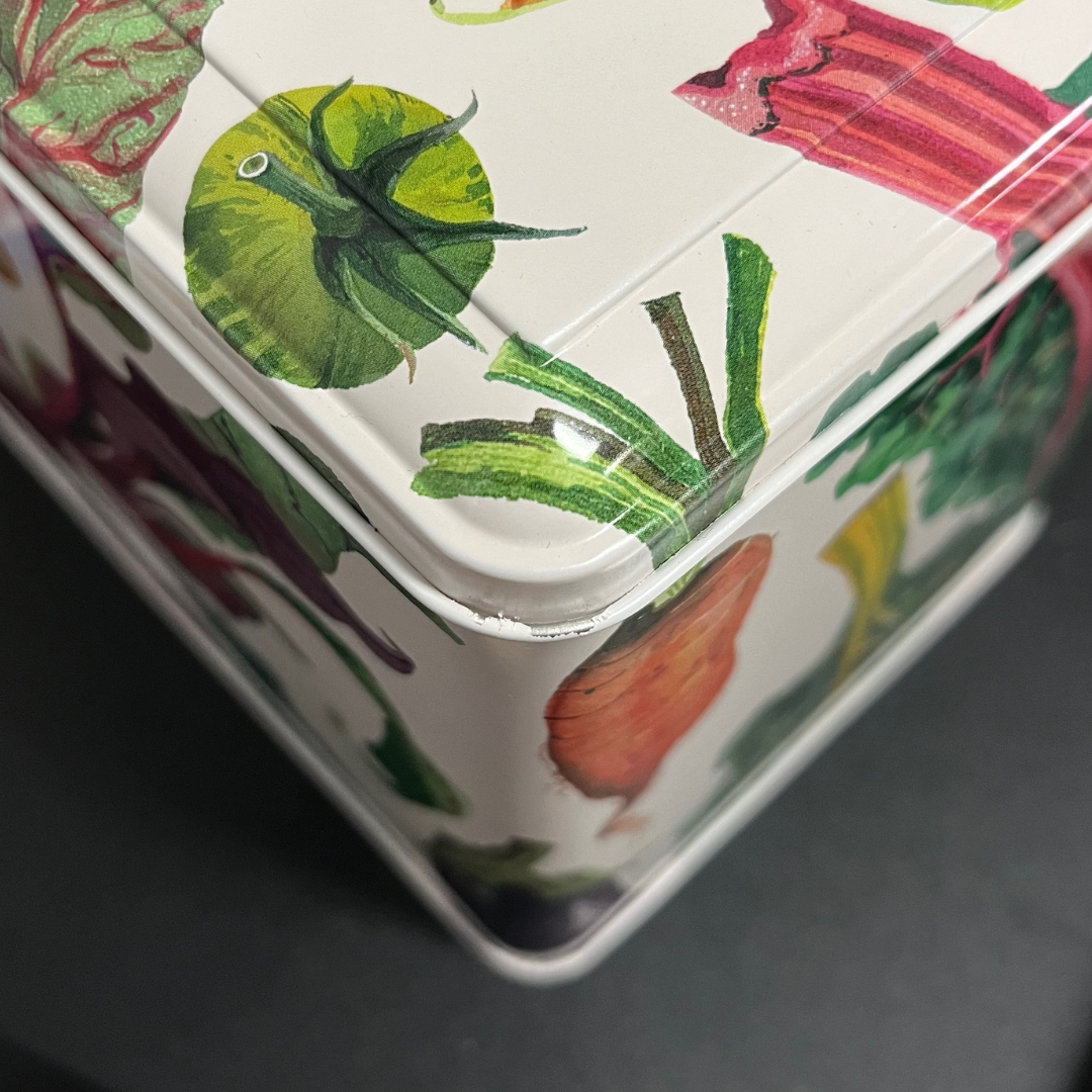 SLIGHTLY IMPERFECT - Emma Bridgewater Vegetable Garden Large Rectangle Caddy Tin