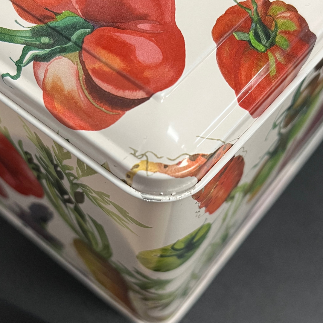 SLIGHTLY IMPERFECT - Emma Bridgewater Vegetable Garden Large Rectangle Caddy Tin