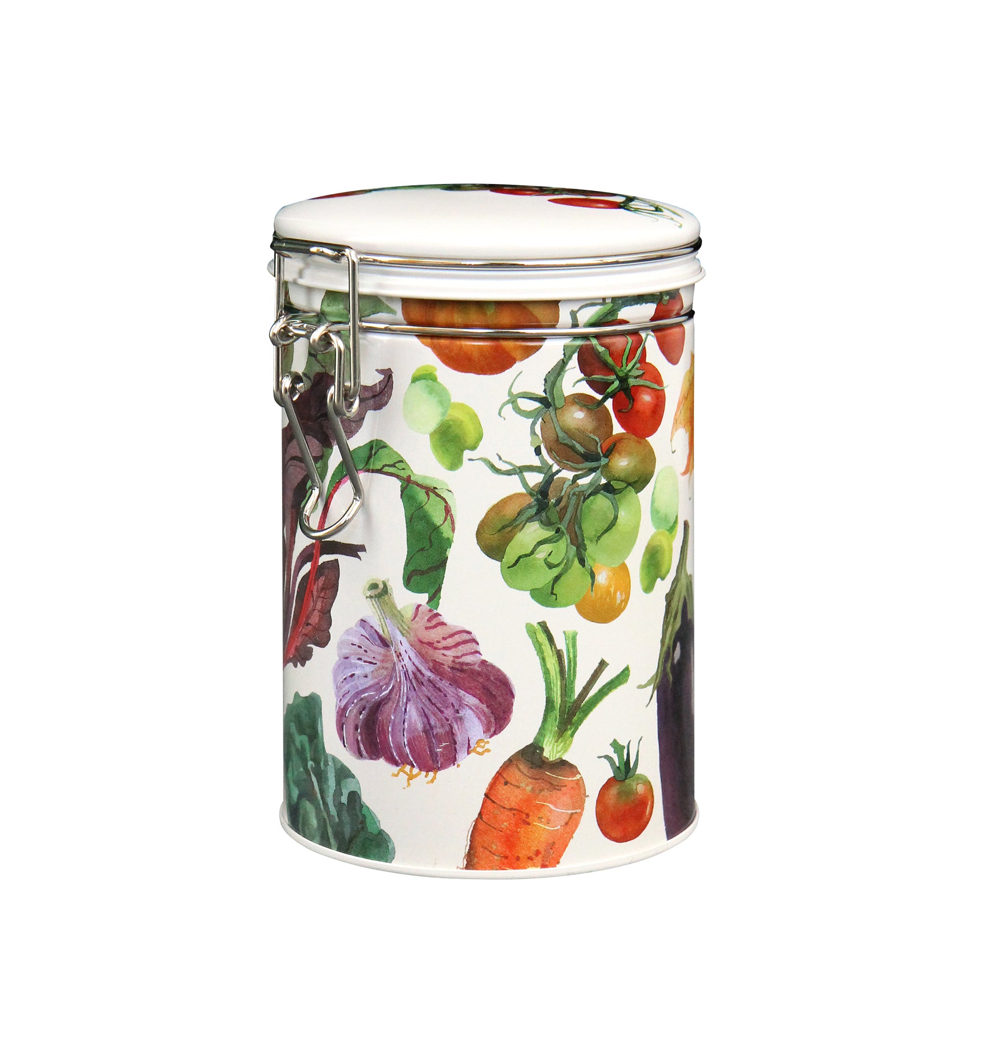 Emma Bridgewater Dig In The Vegetable Garden Clip Lid Cylinder Tin