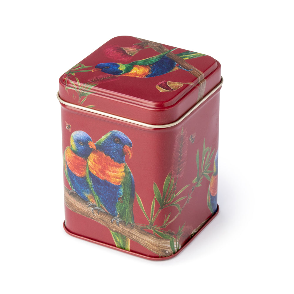 Australian Birds Lorikeet Small Tea Tin