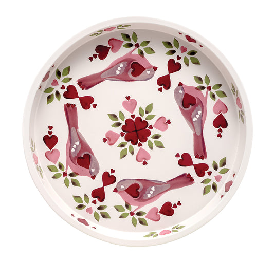 Emma Bridgewater Love Birds Round Tin Tray