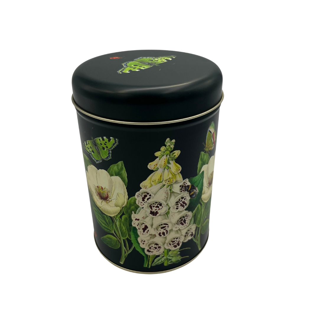 Madame Treacle Midnight Botanical Round Caddy Tin