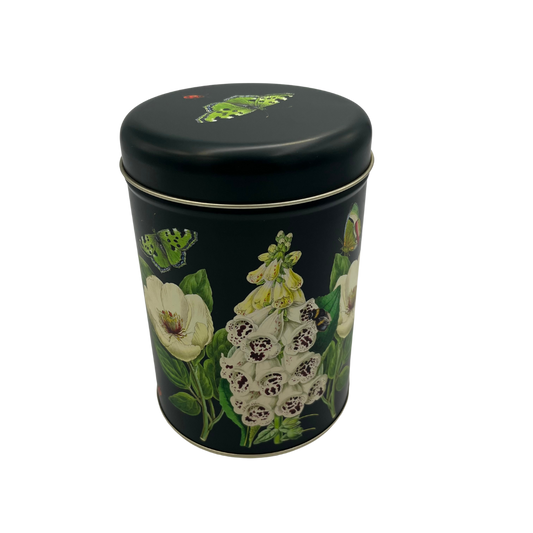 Madame Treacle Midnight Botanical Round Caddy Tin