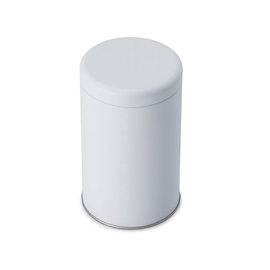 Matte White Small Cylinder Plastic Ring Tin