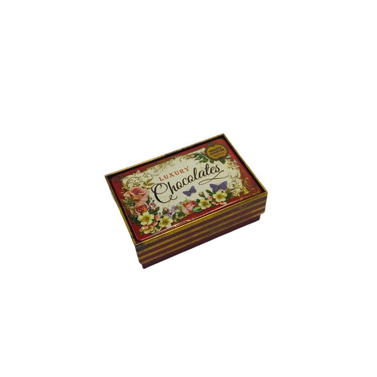 Nostalgic Red Small Chocolate Rectangle Tin