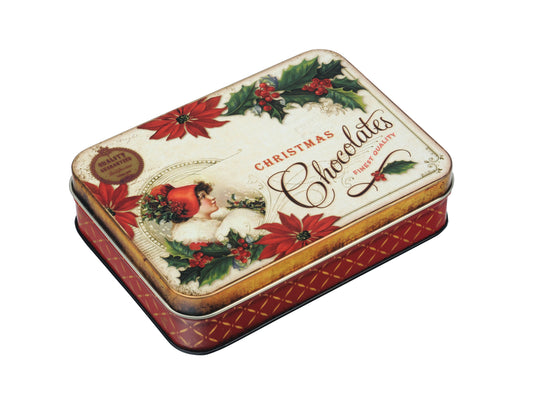 Nostalgic Christmas Chocolates Small Rectangle Tin