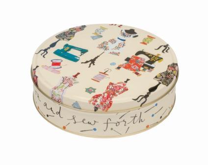 Louise Cunningham Sew On & Sew Forth Round Tin