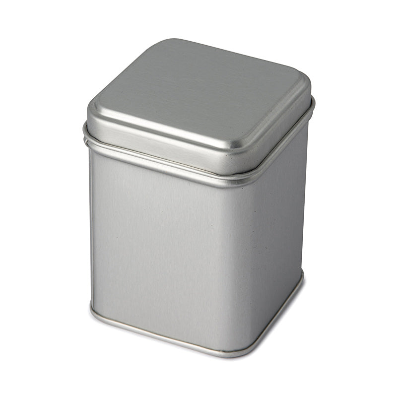 Matte Silver Medium Square Tin