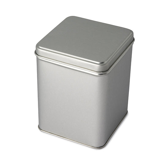 Matte Silver Square Tin