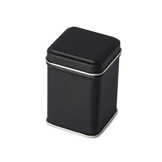 Matte Black Small Square Tin