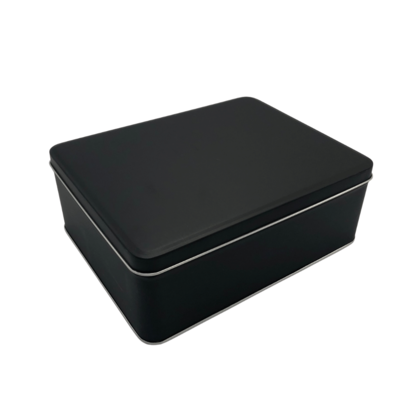 Matte Black Biscuit Tin