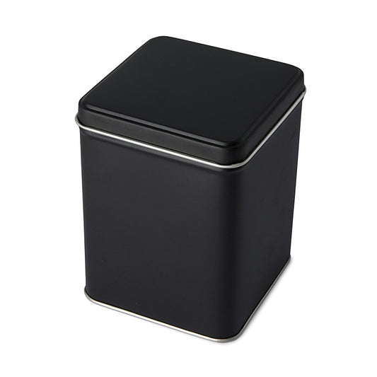 Matt Black Square Tin