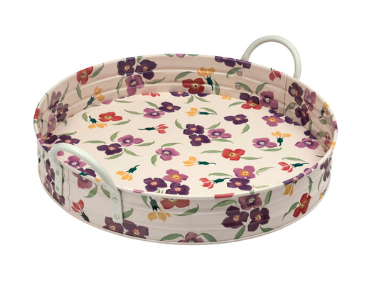 Wallflower large tin tray